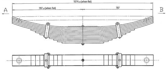 WCS Leaf Spring for BPW Trailer [Rear] – Direct Suspensions