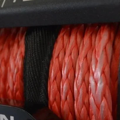 Carbon Winches 24m x 10mm Red Synthetic Rope Spliced with thimble