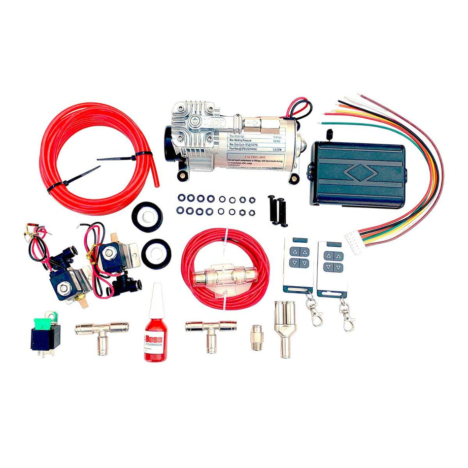 Wireless Remote  Airbag Inflation Kit PX01 with Digital Gauge - Boss Air Suspension