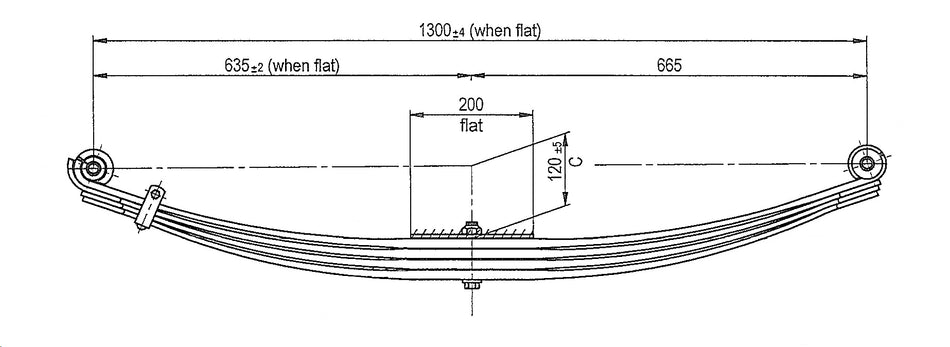 WCS Parabolic Leaf Spring for Isuzu NPS