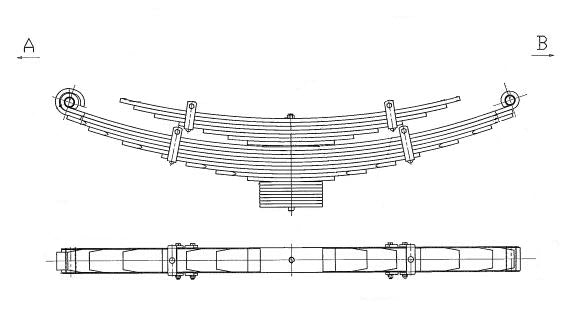 WCS Multileaf Spring for Isuzu FSS/FSS90 (Rear)