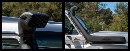 Safari V-SPEC snorkel detail on Toyota LandCruiser 70 Series MY24