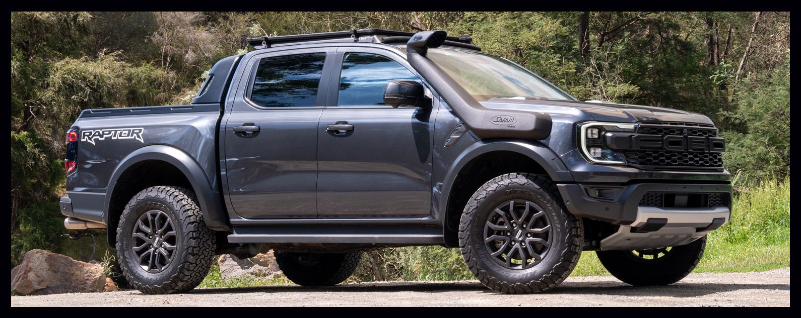 Ford Ranger Raptor P703 fitted with Safari ARMAX snorkel SS988HP