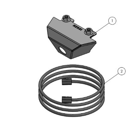Offroad Animal Top Tube- Isuzu Camera Relocation Kit w/ Extension Harness