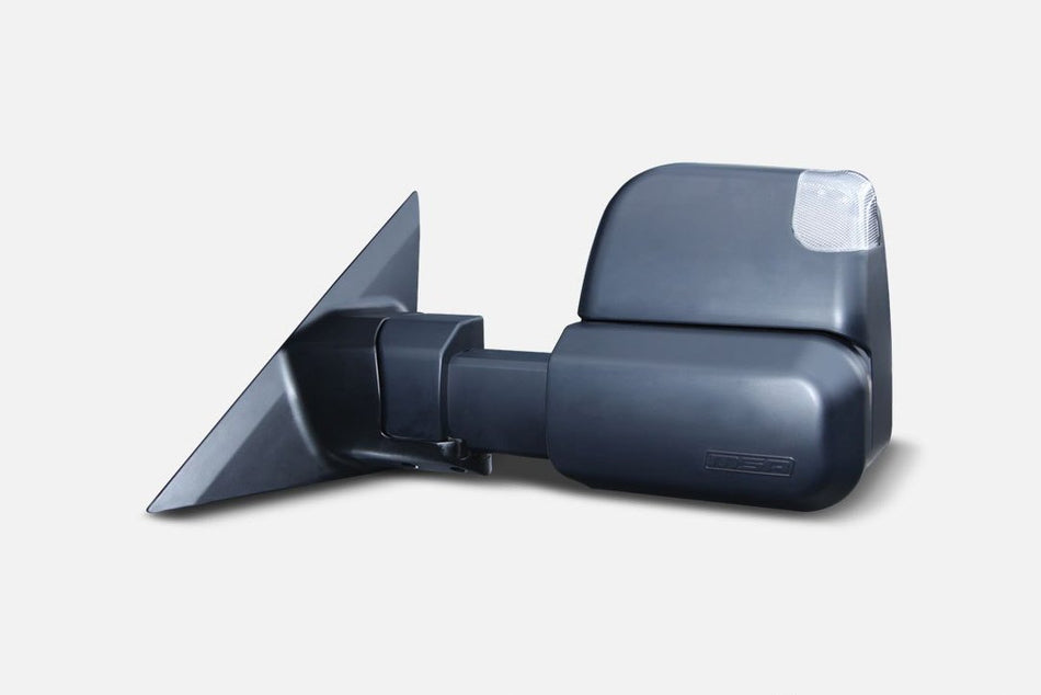 MSA Towing Mirror for Ford Everest (2015 on) - Electric + Black + Indicators + Heated + Blind Spot