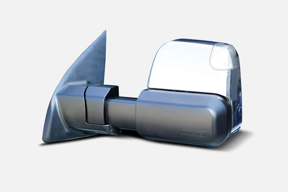 MSA Towing Mirror for Ford Everest (2015 on) - Electric + Chrome + Indicators + Heated + Blind Spot