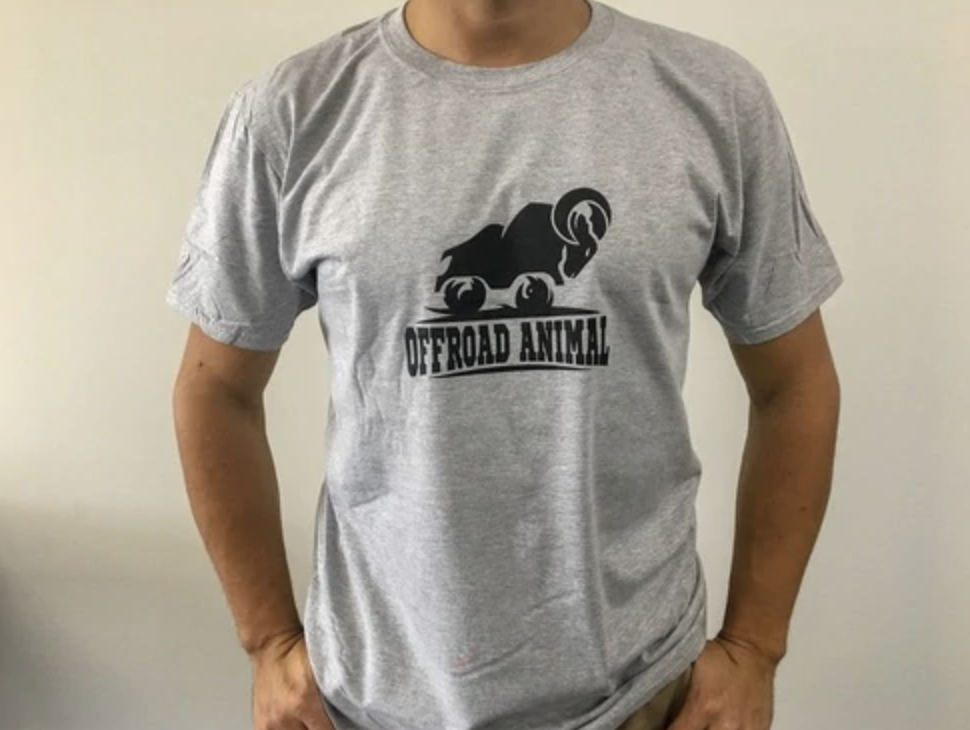 Offroad Animal T Shirt, Grey