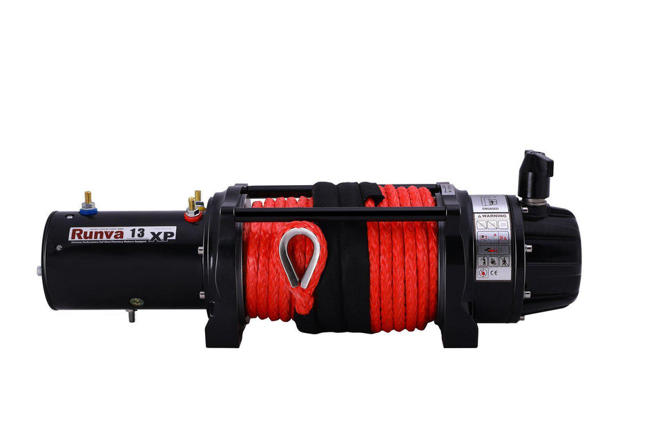 Runva 13XP Premium 12V Winch with Synthetic Rope (IP67 rated)